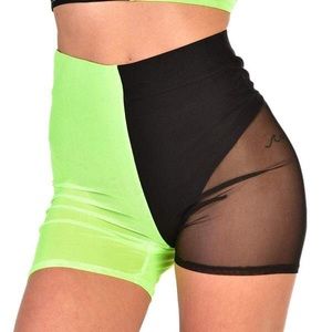 iHeartRaves Halftime Mesh Biker Shorts